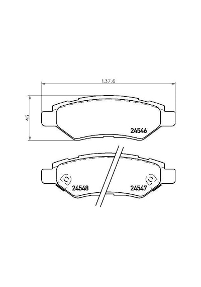 Valeo 671562 Arka Disk Fren Balatası Cadıllac Cts 2.8/3.0/3.6 01/08 Chevrolet Camaro 3.6 09/09 - 12/15 25814674-92230273