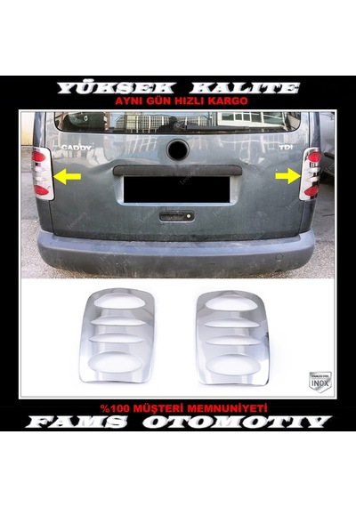 Vw Caddy Krom Stop Çerçeve 2 Prç P.Çelik 2004-2015 Arası