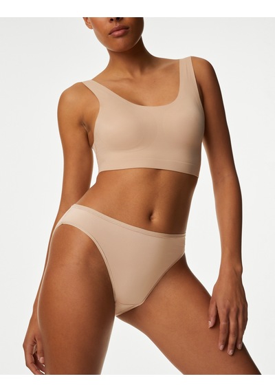 Marks & Spencer 5'li Dikişsiz High Leg Külot Seti T61004100 Bej