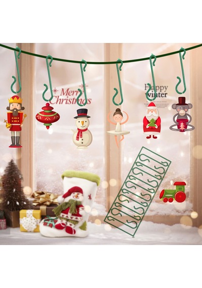 Noel Süsleme Kancaları 10 Pcs Plastik S Şekilli Noel Ağacı Kancaları Noel Ağacı Dekorasyonu İçin Süs Askıları
