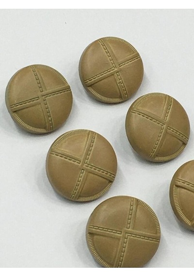 Trençkot Düğmesi 6 Lı Set Krem 2 Cm