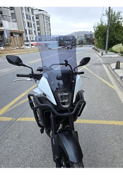 Motocam Honda Nx 500 Ön Cam 2025-2026 Model 48cm Füme Renkli 4mm Uzun