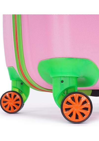 Tucklebery Renkli Ve Desenli Çocuk Valizi, Tucklebery Kids Hafif Ve Eğlenceli Valiz Pembe Pembe