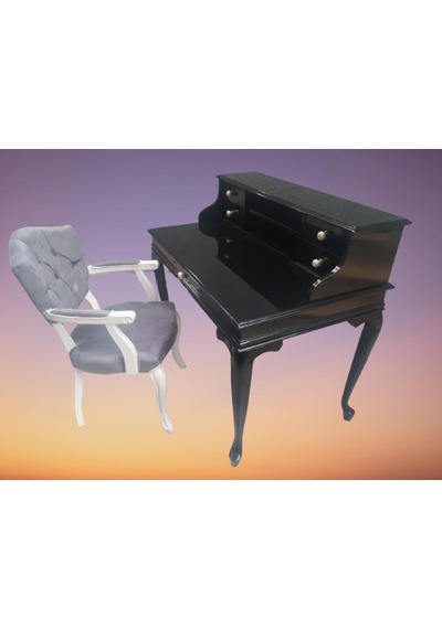 Bengimobilya Çalışma Masa-Berjer Sandalye Kelebek Model Siyah Lake Boya Keten (498396447) Siyah Bengimobilya Çalışma Masa-Berjer Sandalye Kelebek Model Siyah Lake Boya Keten (498396447) Siyah