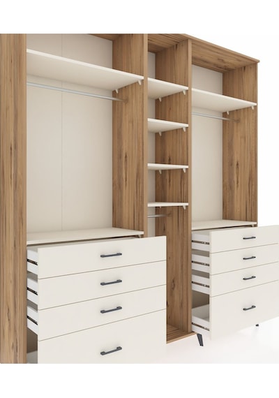 Hyperion Dolap 8 Raflı 8 Çekmeceli 3 Askılı 220x44x243 Çam-aytaşı/aytaşı Aytası/aytası Hyperion Dolap 8 Raflı 8 Çekmeceli 3 Askılı 220x44x243 Çam-aytaşı/aytaşı Aytası/aytası