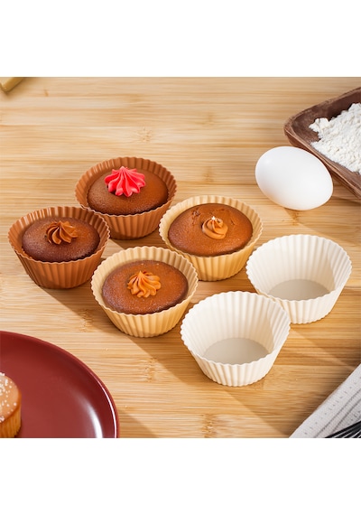 Perotti 16309 Silikon 6'lı Mini Kek Kalıbı Muffin Kek Kalıbı