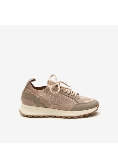 Bej Sneaker Erkek 24314 Huds Triko Nakış