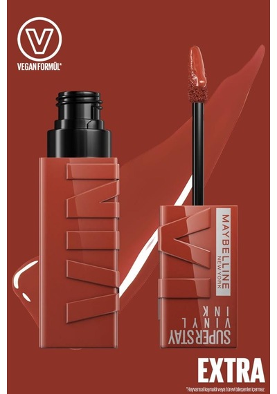 Maybelline New York Vinyl Ink Uzun Süre Kalıcı Nude Tonlu Likit Parlak Ruj 130 Extra& Mini Sky High Cosmic Black Maskara pktssmtrj65crlbnc-9345 130 Extra