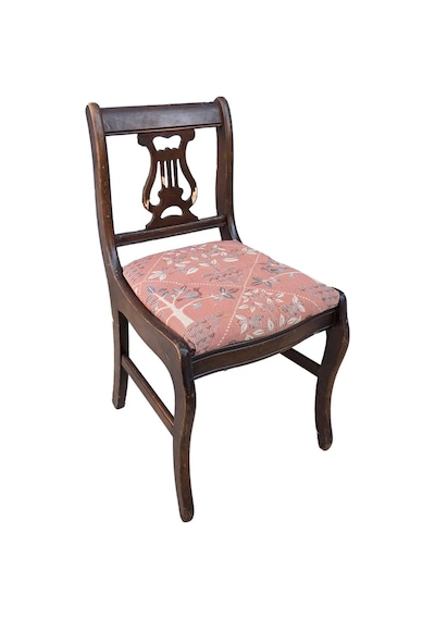 Vintage Masif Ahşap Yemek Sandalye 1 Adet Ac02 Çok Renkli