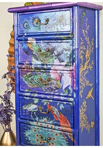Dreams Transfers -peacock Dreams Boyut 61 Cm X 83 Cm - 3 Yaprak - Toplam Tasarım Boyutu 61 Cm X 83 Cm Rub-ons