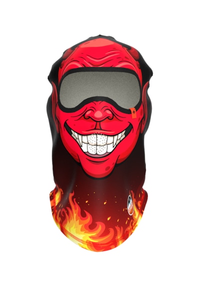 Funny Balaklava, Su İtici Özellikli Dwr Baskılı Snowboard, Kayak, Motosiklet, Bisiklet Kar Maskesi Koyu Kırmızı