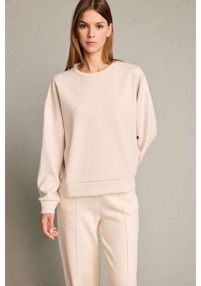 Defacto Bisiklet Yaka Modal Sweatshirt G2913ax25auer120 Ekru
