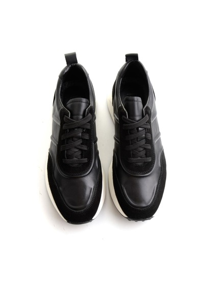 Bambi Siyah Napa Hakiki Deri Erkek Sneaker E01774057943