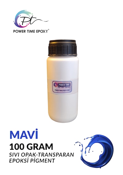 Opak & Transparan Sıvı Pigment Boya 100 Gram / Mavi / Epoksi Için