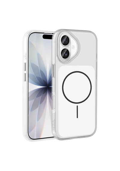 Apple iPhone Uyumlu 17 Kılıf Metal Buton Tasarımlı Zore İkonik Sert Silikon Kapak