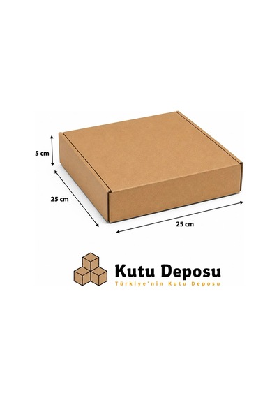 25x25x5 Cm E-ticaret Ve Kargo Kutusu 100 Adet
