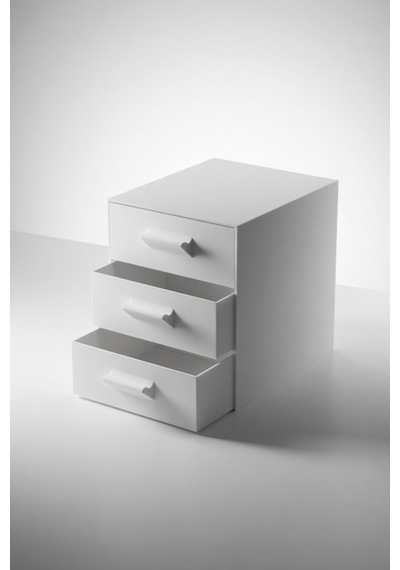 3 Çekmeceli Masaüstü Organizer Mini Şifonyer Takı Makyaj Düzenleyici 18x15x18 Cm