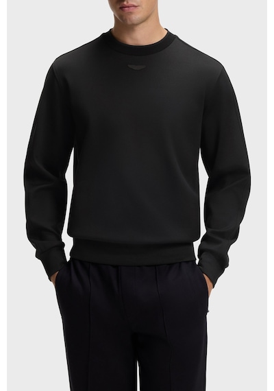 Boss Pamuklu Regular Fit Bisiklet Yaka Sweat Erkek Sweat 50565041 001 Siyah