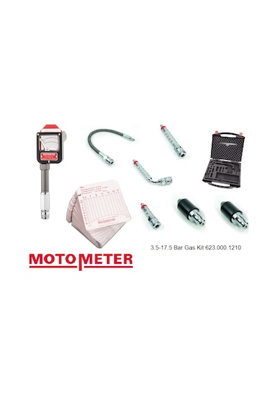 Alman Motometer Kompresyon Test Cihazı Benzinli 3.5-17 Bar Kartlı