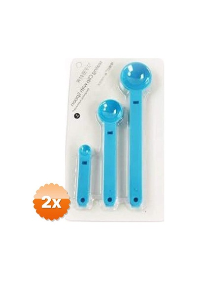 2 Adet Ölçme Kaşıklı Poşet Klipsi 3'lü Paket