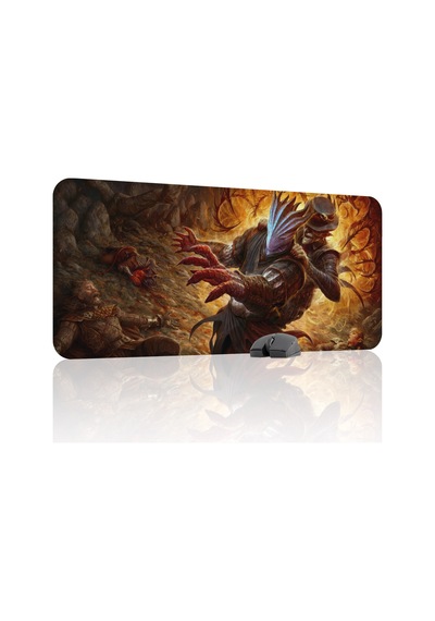 Baldur's Gate 3 Kaymaz Dikişli Kauçuk Oyuncu Mousepad V2 - 90x40 Xxl Gaming Mouse Pad Fare Altlığı