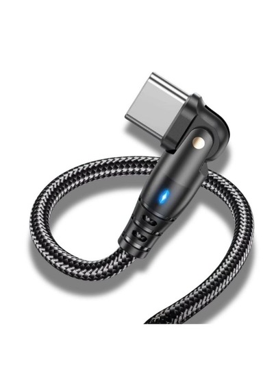 Type C To Type C Hızlı Şarj Data Kablosu Çevirici Dönüştürücü Adaptör 180 Derece 100w 1 Metre 100 Cm