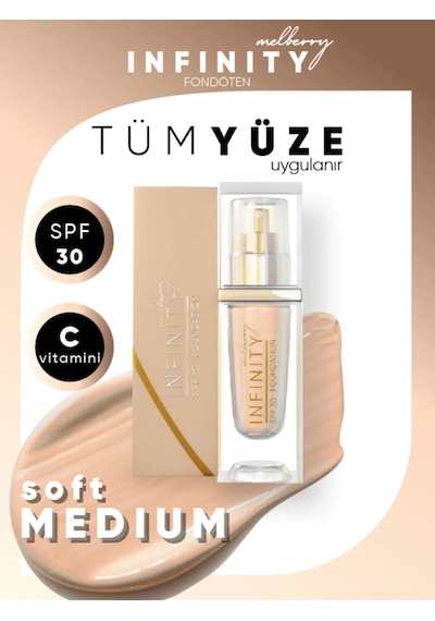 Infinity Fondöten Soft Medium Büyük Boy 40 Ml Foundation Soft Medium