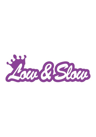 Low&slow Araba Sticker 17x17 Cm Mor