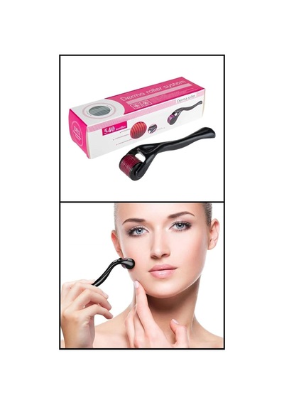 Muhen 540 Iğneli 0.5mm Iğne Derma Roller Titanyum Uçlu Saç Sakal Çıkarıcı Bakım