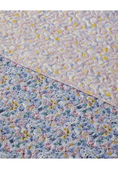 English Home Lumira Fiorito Çift Kişilik Çok Amaçlı Örtü 200x220 Cm Açık Mavi Açık Mavi