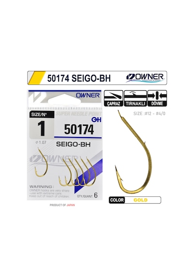 Owner 50174 Seigo-bh Gold İğne 8