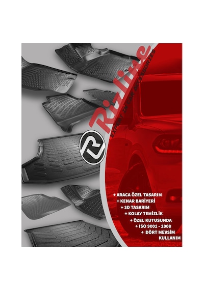 Ford Tourneo Courier 2024-2026 Havuzlu Paspas Ve Bagaj Havuzu Seti