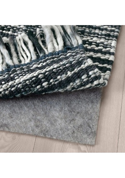 Ikea Köpenhamn El Dokuması Halı 170 X 240 Cm Koyu Gri - Beyaz Çok Renkli