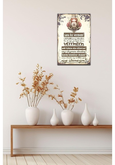 Şener Şen Replik Retro Vintage Drtr0100 Ahşap Mdf Tablo