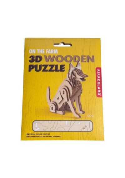 Kikkerland Puzzle-3d Ahpşap Kopek Puzzle Gg149