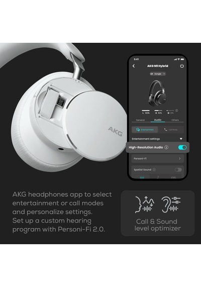 N9 Hybrid Anc Wireless Kulaklık, Oe, Beyaz