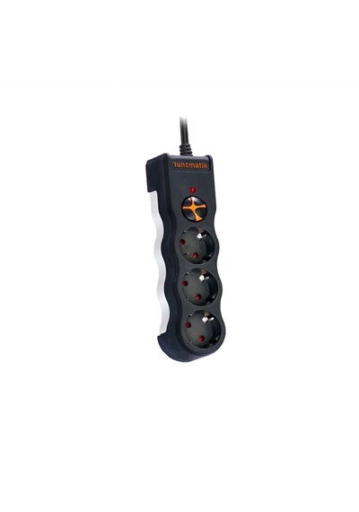 Powersurge Tsk19010 1050 Joules 3'lü Siyah/1.5m Kablolu Akım Korumalı Priz 1,5 m