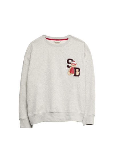 Marks & Spencer Saf Pamuklu Spencer Bear Pijama Takımı T37002274J Gri