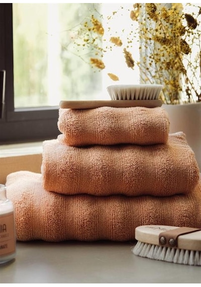 Fine Cotton Terracotta Yüz Havlusu 90x50 Cm Renkli