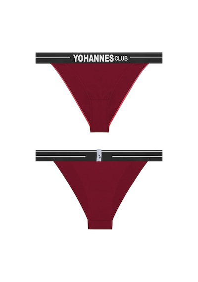 Yohannes Club, Kadın Lastik Bantlı Brazilian Külot, Çok Renkli, Çoklu Paket, 4'lü Paket, Çok Renkli