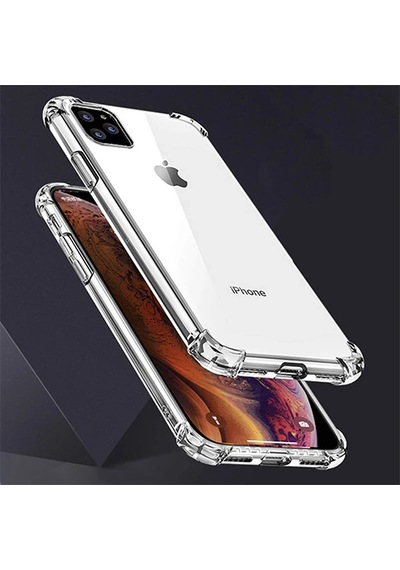 iPhone Uyumlu 11 Pro Max Anti-drop Darbe Emici Silikon Kılıf- 5775 Şeffaf