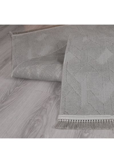 My Evilla Modern Dekoratif Lara Gri Dokuma Halı 9401b