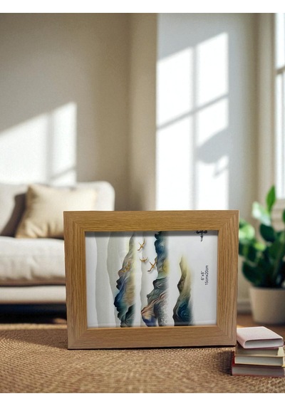 Ciho 15 20 Cm Camlı Ahşap Dekoratif Kontrast Fotoğraf / Anı Çerçevesi