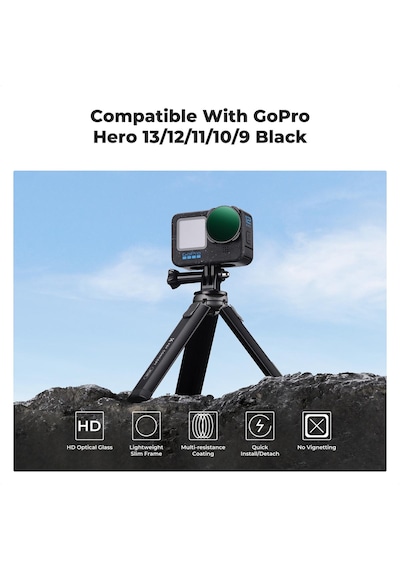 K&f Concept Gopro Uyumlu Varıable Nd2-32 Filtre / Hero 13-12-11-10-9 Uyumlu
