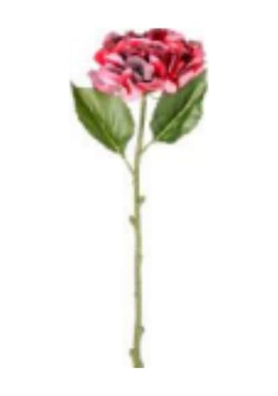 Yapay Çiçek Ortanca Tek Dal Küçük Boy Kırmızı 60 Cm Çok Renkli