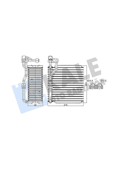 Kale 352990 Evaporatör Kalorifer Radyatörü - Fiat Palio 1996-2003 1.0 Klimalı Modeller 7078697 - 7079654