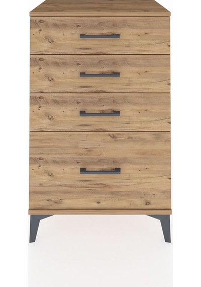 Hyperion Komodin 4 Çekmeceli 60x44x96 Çam-çam Çam