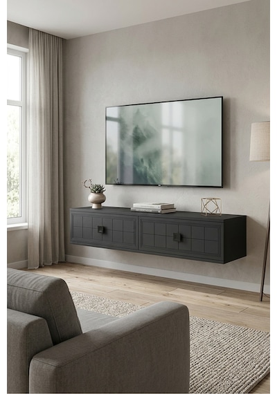 Tda1205a Yuka Duvara Montaj Tv Sehpası Antrasit 120cm
