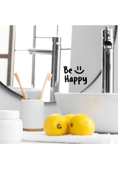 Be Happy You're Beautiful You Look Great Dekoratif Duvar Ayna Cam Dekor Yazı Sticker 3'lü
