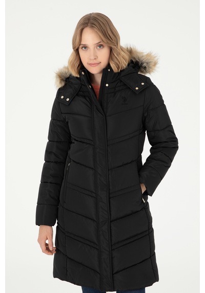 U.s. Polo Assn. Kadın Siyah Kaban 50289558-vr046 Siyah